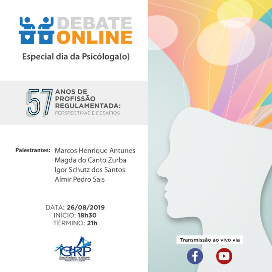Debate Online especial para o Dia da Psicóloga(o)