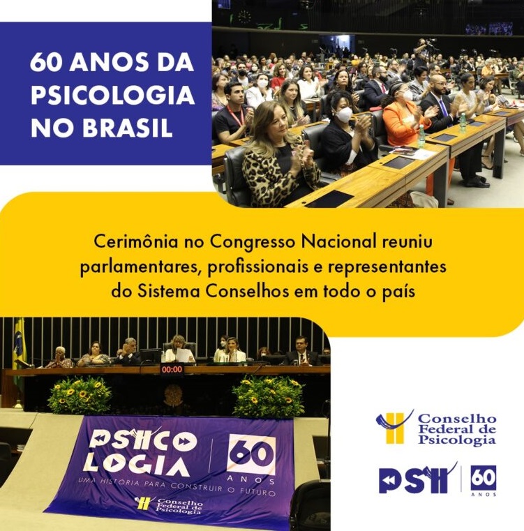 Sessão Solene na Câmara marca celebrações dos 60 anos da regulamentação da Psicologia no Brasil