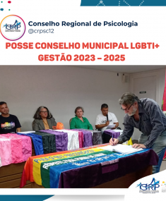 CRP-12 presente na posse do Conselho LGBTI+ de Florianópolis