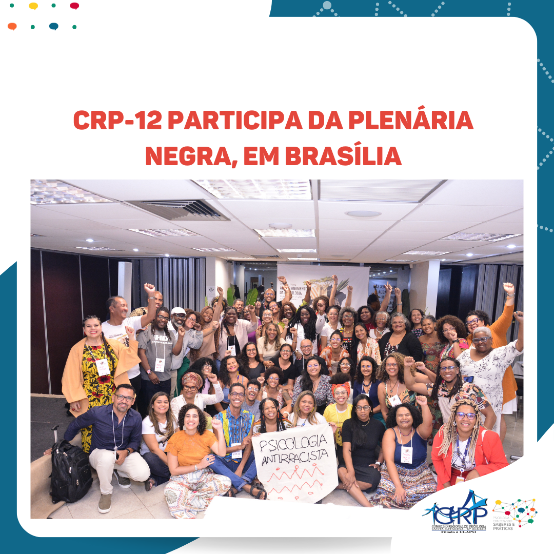 CRP-12 participa da Plenária Negra, em Brasília