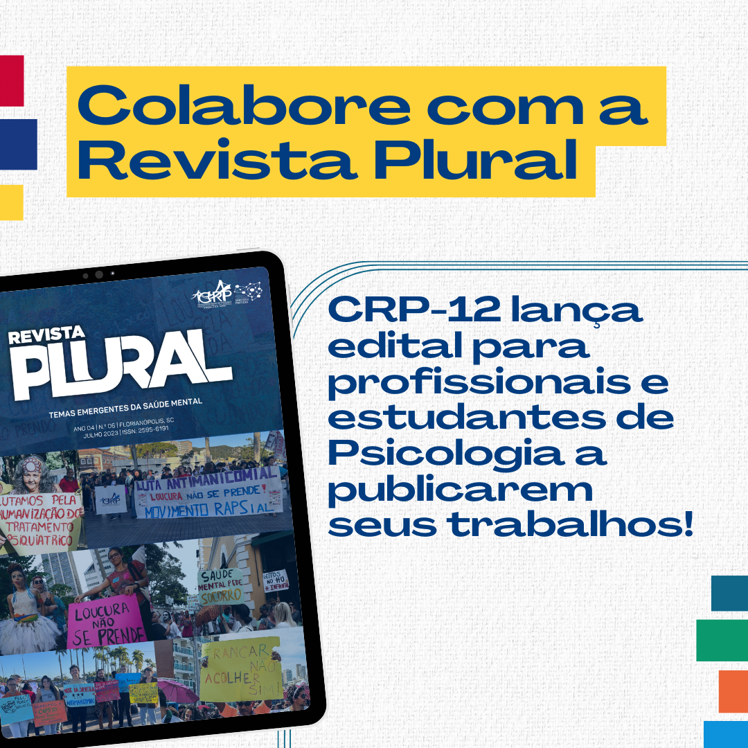 CRP-12 lança edital para participação na 7ª edição da Revista Plural
