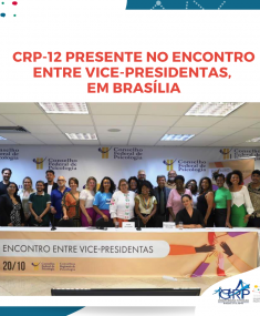 CRP-12 participa de Encontro Entre Vice-presidentas, em Brasília