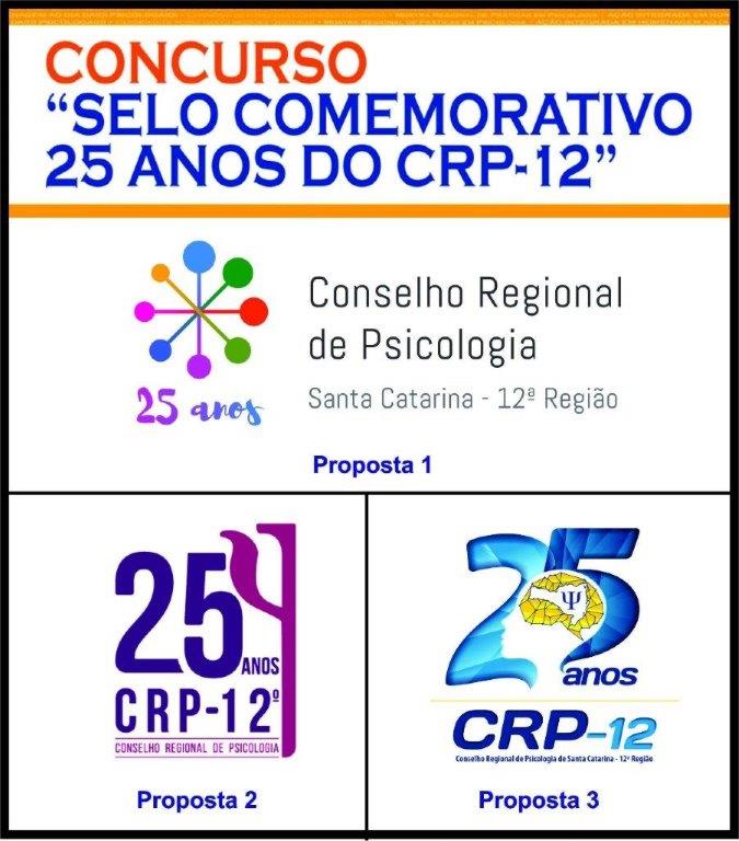 Ajude-nos a escolher o selo comemorativo de 25 anos do CRP-SC